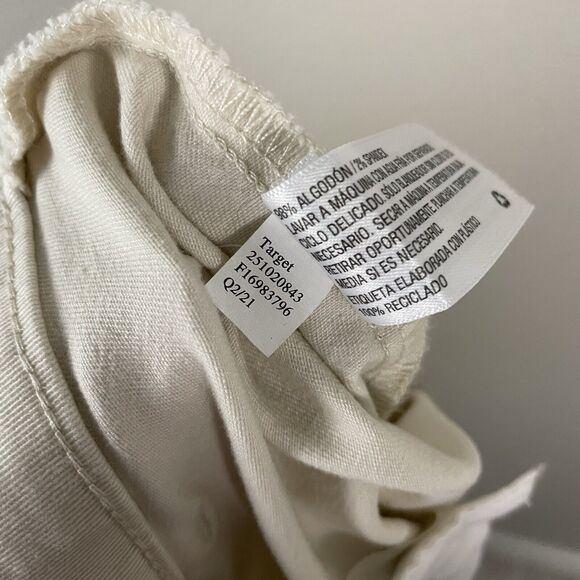 Nili Lotan x Target Womens 20W/22W Off-White Ivory Wide Leg Utility Pocket Pant - Picture 6 of 6